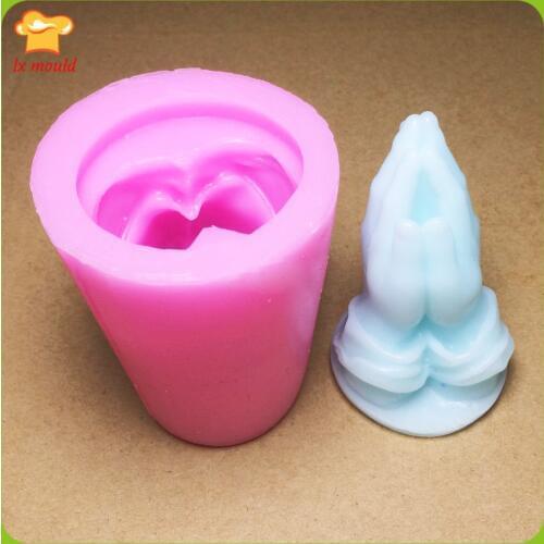 3D Arm Silicone Mold Resin Clay Candle Silicone Mould Christ Blessing Prayer Decoration Tool