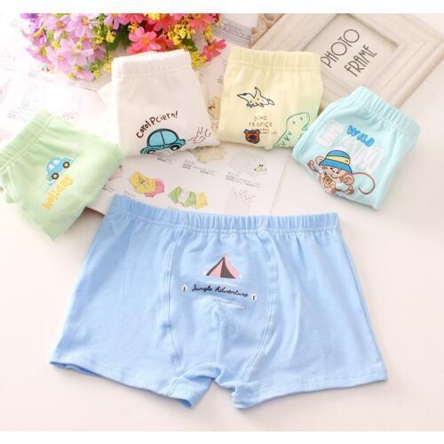 6Pcs/Lot Cartoon Boy Panties Children Underwear Kids Briefs Boxer Cotton Breathable Boy Underpants 2-12Y for Children Clothes