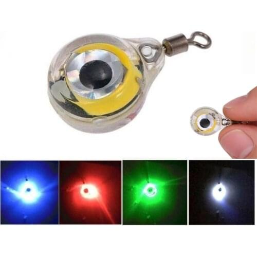 6Pcs Outdoor Fishing Lights Portable LED River Lake Sea Underwater Night Fishing Light Fish Lure White Green Red Blue RGB Light