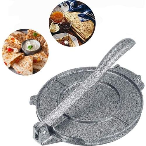 8 Inch Tortilla Press Maker Aluminum Alloy DIY Foldable Tortilla Press Tool Non-Stick Tortilla Pie Maker for Kitchen