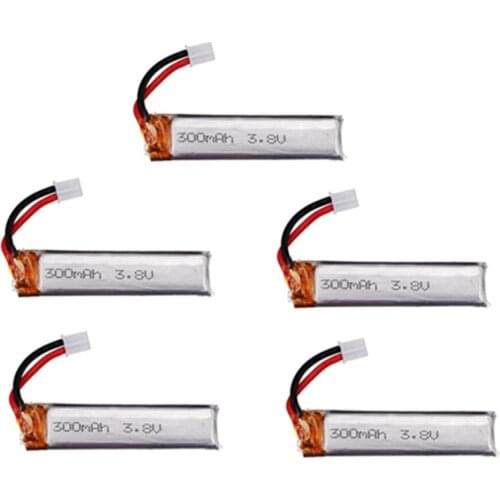 1S 300mAh 3.8V 30C/60C 4.35V LiHV Lipo battery PH2.0 Plug for UK65 Mobula7 Snapper 65S Drone Battery 5pcs
