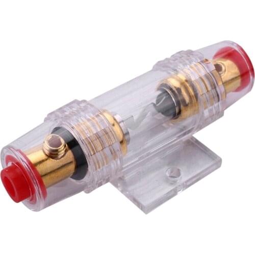 Car Stereo 8 Gauge AGU Support Fuse Holder and Fuse 60 Amp Audio Cable