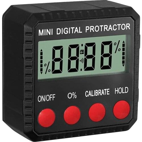 Digital Inclinometer 90° Angle Protractor Level Box With Magnetic Base Backlight Angle Detector Level For Woodworking
