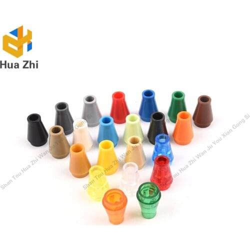10PCS 4589 Cone 1 x 1 [No Top Groove]Building Blocks Parts MOC DIY Education Build Toys Brick