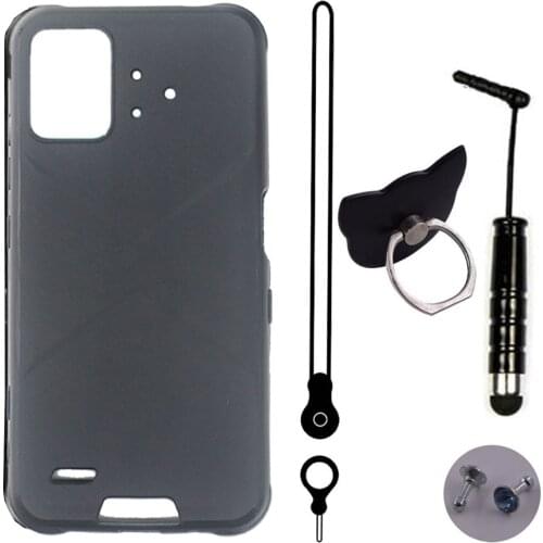 ITien TPU Silicone Protect Cover Phone Case For UMIDIGI BISON GT 6.67 inch Lanyard Ring Pen Gel Shell Etui Skin