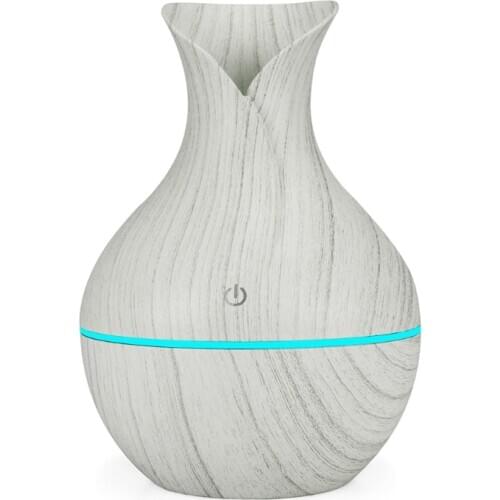 Colorful Luminous Wood Grain Smart Air Humidifier USB Mist Maker Beauty Aroma