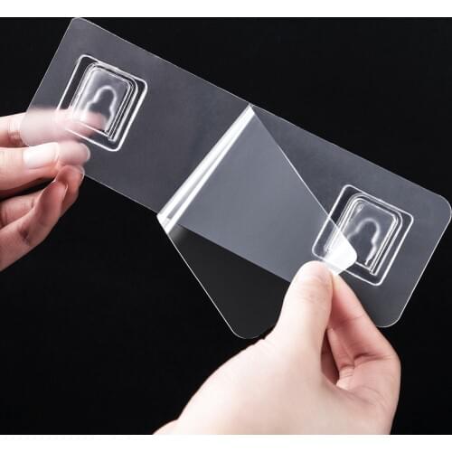 2/4pcs Home Plastic Hooks Waterproof Sticky Hook for Kitchen Bathroom Shelf Sticker Sticking Wall Strong Adhesive Hook Hanger