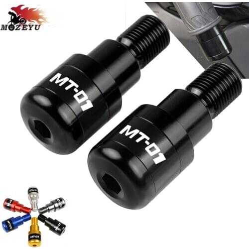 CNC Motorcycle Hand Bar Ends For YAMAHA MT01 MT-01 MT 01 2004-2009 2008 2007 2006 2005 CNC Grip Ends Plus Handle Bar Grips Ends