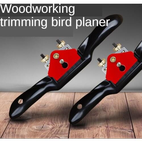 Adjustable Plane Spokeshave Woodworking Hand Planer Trimming Tools 9 Inch Wood Hand Cutting Edge Chisel Tool with Screw DIY