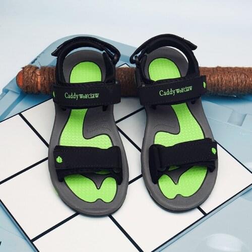 Sandale summer sandalia casual men on masculino genuine roman breathable mens couro leather big hollow masculina samool sandals
