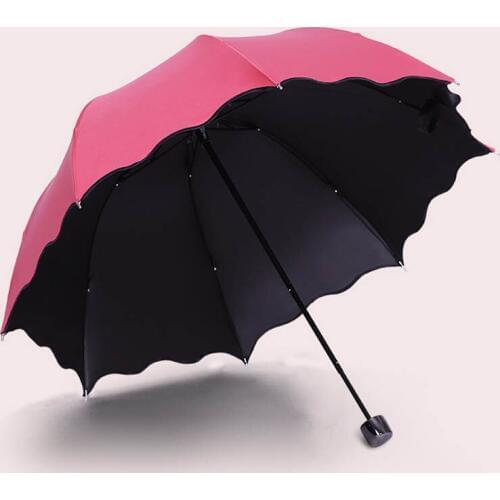 Folding Umbrella Bloom Flower in Rain Water Windproof Sunshade for Outdoor Sports Anti-UV Parasol Windproof Umbrellas-30