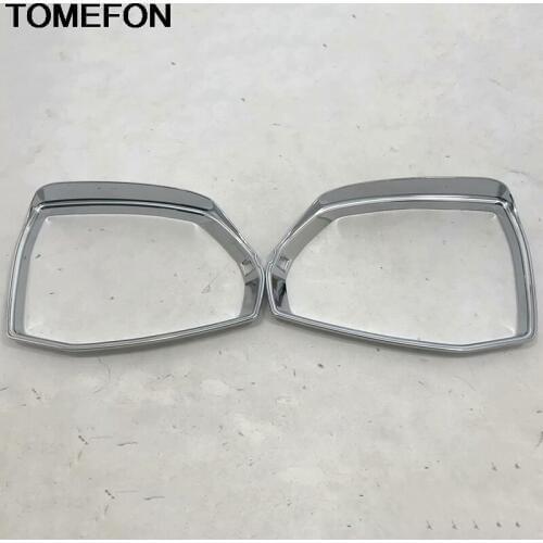 TOMEFON For Audi Q5 FY 2018 2019 Door Rearview Mirror Rain Snow Shield Sun Visor Shade Cover Trim Exterior Accessory ABS Chrome