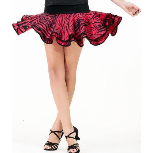 2018 New Fashion Elastic Latin Dance Skirt For Ladies Black Skirt Women Ballroom Chacha Tango Samba Competitive Costumes M-3XL