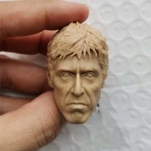 1/6 Al Pacino Unpainted Head Models Sculpt for 12''Figures Bodies Accessories DIY