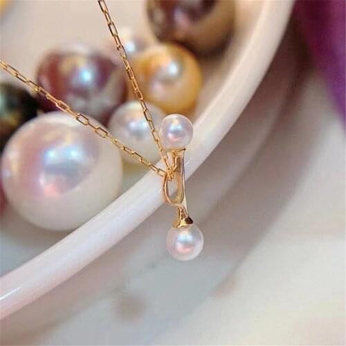 1PCS Pearl Tray End Cap S925 Sterling Silver Bead Caps Clasps Clip Fitting Round Beads Pendants DIY Necklace Findings