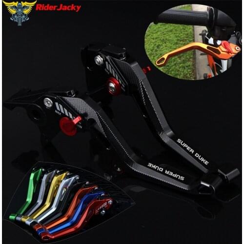 3D design (Rhombus Hollow) Black CNC Motorcycle Adjustable Brake Clutch Lever For KTM 1290 Super Duke R/GT 2014-2018 2016 2017