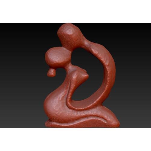 3D model Kissers,STL format file 3d model relief for CNC, 3D printers,Artcam, Aspire, Decors