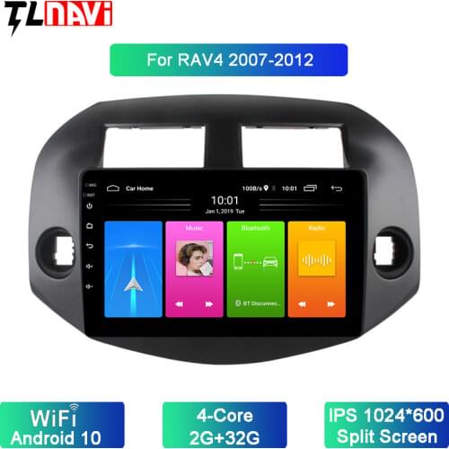 Car Radio For 1Toyota RAV4 2007-2012 Android 10 Video player GPS Navi Multimedia player IPS Touch Screen SWC Mirror link