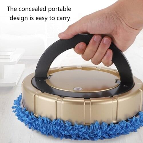 Auto Robotic Vacuum 2 Cleaning Mop Cloth Wet/Dry Use 360 Degree Rotatable Mopping/Vacuuming/Sterilizing No Dead Ends