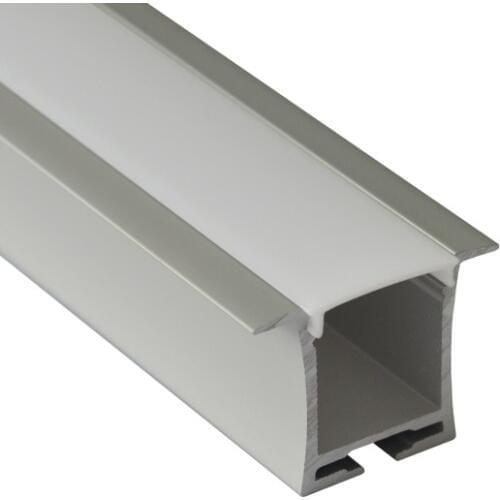 DHL free shipping aluminum led profile for led strips in led bar lights recessed led ceiling lights 10m/lot 100cm length