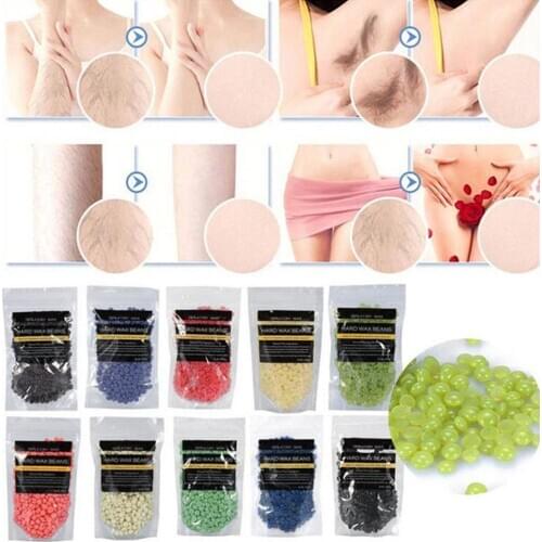 100g No Strip Depilatory Hard Wax Beans Painless Waxing Body Bikini Hair Removal