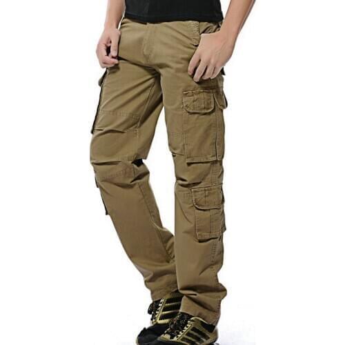 Cargo men pants 2021 Hot Fashion Men Casual Pants Cotton Multi-Pocket Tactical Cargo Pants For Men