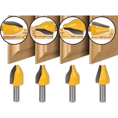 Ceaning Flush Trim Wood Router Bit Straight End Milll Tungsten Milling Cutters For Wardrobe Door Panel Engraving And Trimming