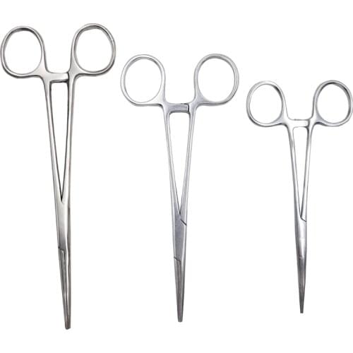 Stainless Steel Hemostatic Clamp Forceps Straight Surgical Forceps Surgical Tools Hemostatic Forceps Locking Clamp Pliers