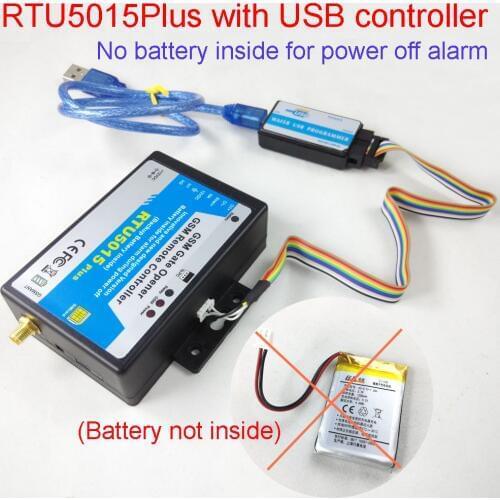 GSM Gate Opener Relay Switch Remote Access Control Wireless Door Opener RTU 5015 plus Optional battery for power off alarm