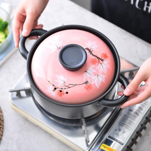 Milk pot Ceramic casserole soup pot pot meal high temperature and health congee pot