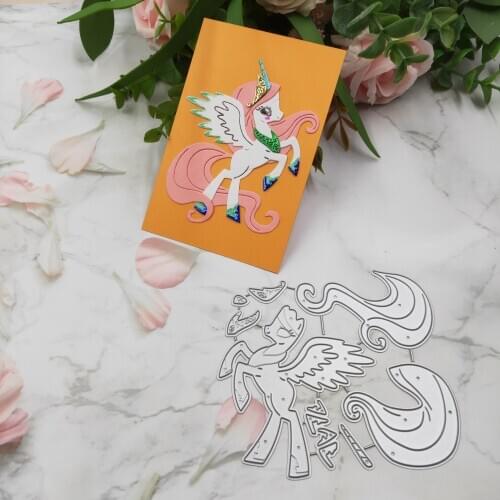 Beautiful Unicorn Metal Cutting Dies 2020 new DIY scrapbook paper card decoration process embossing mould