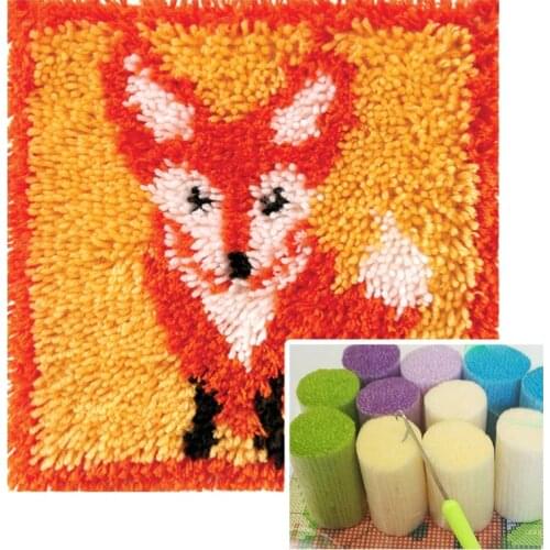 Creative Carpet Latch Hook Rug Kit DIY Craft Segment Embroidery Practical Embroidered Material Package For Carpet Sofa Cushion