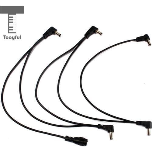 MagiDeal Top Quality 5 Way Guitar Effect Pedal Daisy Chain Power Supply Cable Splitter Wire for 9V Adapters Bass Electric Guitar