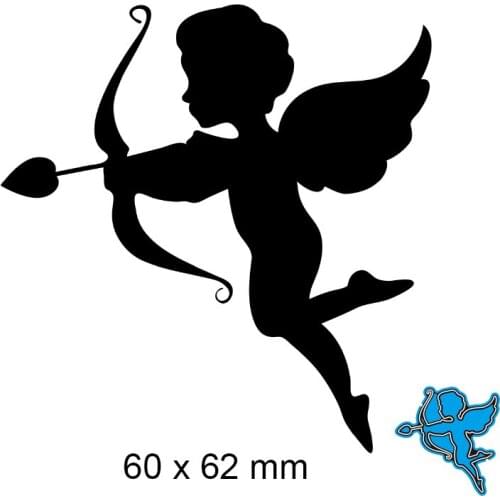 Metal Cutting Dies Angel New Scrapbook Paper Decoration Template Embossing DIY Paper Card Craft 60*62mm