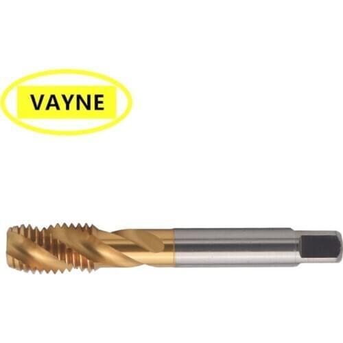 VAYNE HSSE Metric Spiral Fluted Taps with Tin Coated M14M16*2/M18M20X0.25 machine Fine Thread screw tap of these types *1/1.5