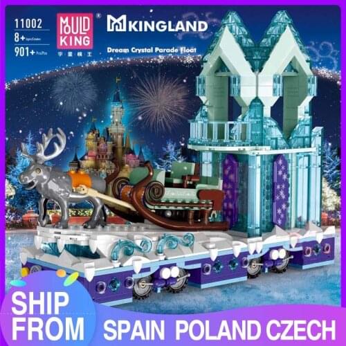 MOULD KING Building Blocks The Snow World Princess Fantasy Winter Village model Assemble Bricks Kids DIY Toys Christmas Gifts