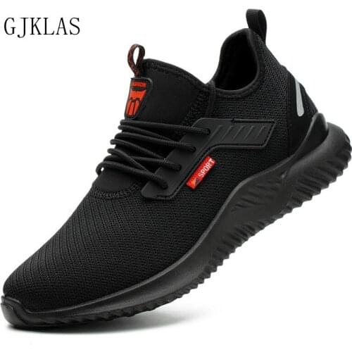 Boots Men Steel Toe Work Safety Shoes Breathable Work Safety Shoes Men Fashion Sneakers Work Construction Shoes for Men Boots