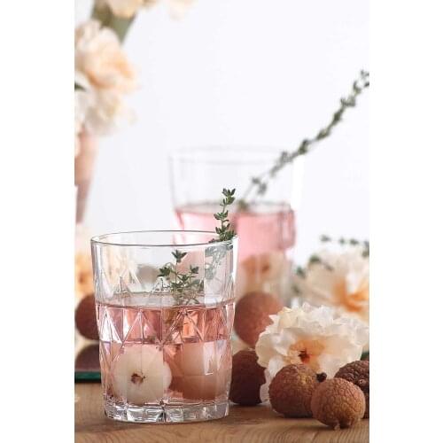 6 piece Soft Drink Glass Cup Durable Fruit Juice Cocktail Drink Cup Set Gift Sweet Presentation Cup