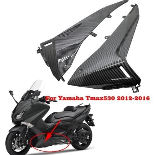Motorcycle ABS Plastic Fairing Kit Bodywork Lower Side Cover Carbon Surface Injetion For Yamaha T-MAX 530 Tmax 530 2012 - 2016