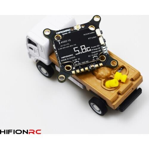 HIFIONRC TANSO V2 5.8G 40CH 1000mW 1W Switchable Video Transmitter VTX 2-6S 5V 1A BEC for FPV Stack Drones 30.5x30.5mm 20x20mm