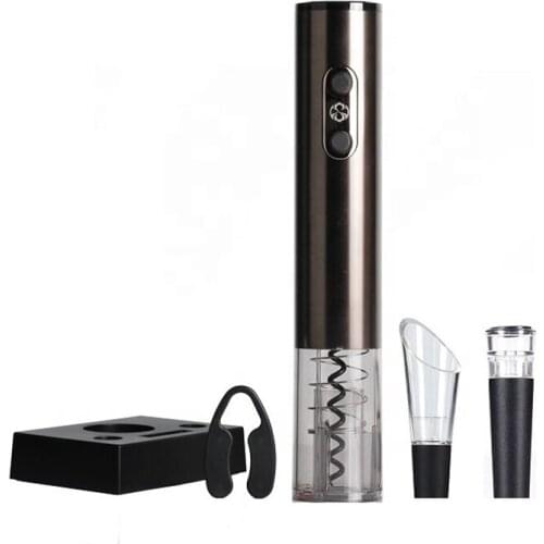 Rechargeable Wine Opener Electric Bottle Opener Premium Gift Wine Electric Opener USB Charger and Charging Base Aluminum Alloy