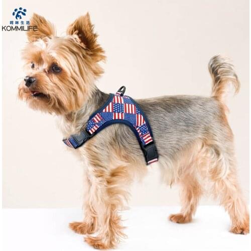 KIMMILIFE Adjustable Dog Harness Vest Breathable Mesh No Pull Pet Harness for Dogs Small Medium Dog Chest Strap