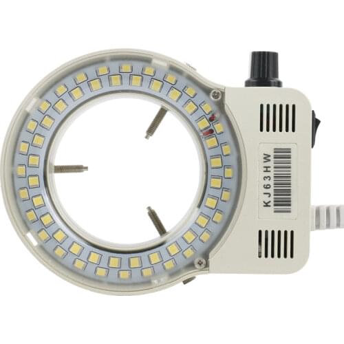 56 LED Adjustable SMD Ring Light Microscope Dimmer Lamp For Industrial Stereo Microscope Video Camera