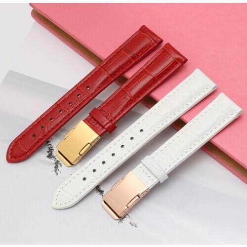16mm 18mm Leather Strap for Casio Sheen Series 5012 5010 5018 Smart Watch Band Women Bracelet Steel Buckle Wristband Replacement