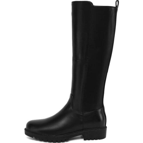 Off white western cowboy boots, womens low heeled boots, round toe thick heels, Knight boots, knee length boots fashion