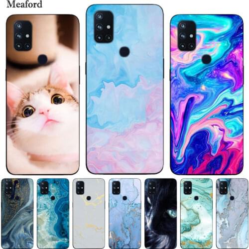Silicon Case For OnePlus Nord N10 5G Case Marble Cat Soft TPU Back Cover For OnePlus Nord N10 Phone Cases One Plus Nord N10 Case