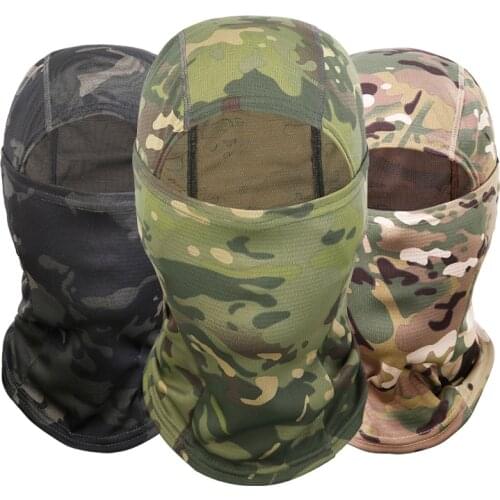 Tactical Military Camouflage Balaclava Outdoor Cycling Fishing Hunting Hood Protection Army Balaclava Head Face Mask Cover