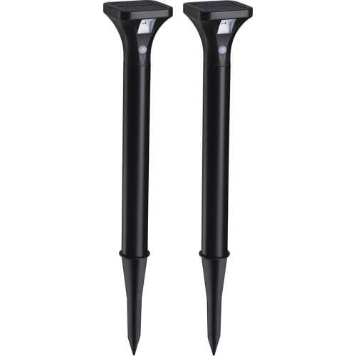 Outdoor Solar Path Light with Motion Sensor LED Pathway Lights Garden Patio Yard Landscape Lighting Stainless Steel Ground Lamp