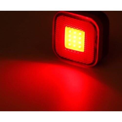 Bicycle Taillight Light Aero Blade Round Seatpost Mount W/ Bag Clip Up to 50 Hours Rear Warning Lamp LED COB Lantern USB Charge