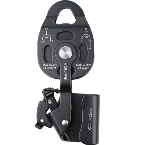 25KN Rope Pulley Rock Climbing Rescue Lifting Device Equipment Safety Outdoor Lift Pulling Coupling Rope Clamp Lifter